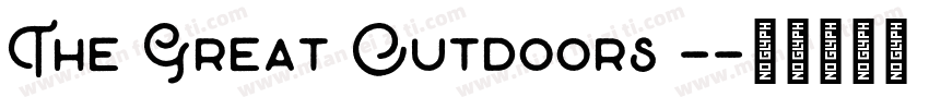 The Great Outdoors -字体转换